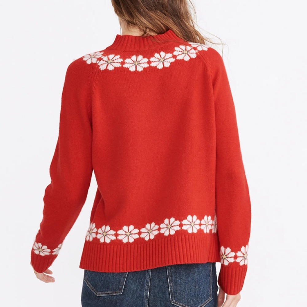 Madewell Floral Hazelwood Pullover Sweater - Picture 4 of 6